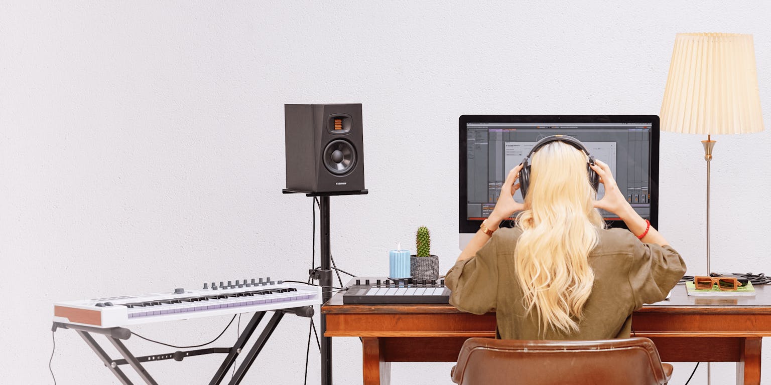 Man sits at his workstation